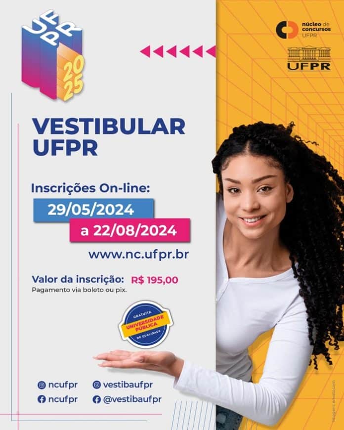 UFPR abre inscrições para o Vestibular 2025 5 278 vagas em 124