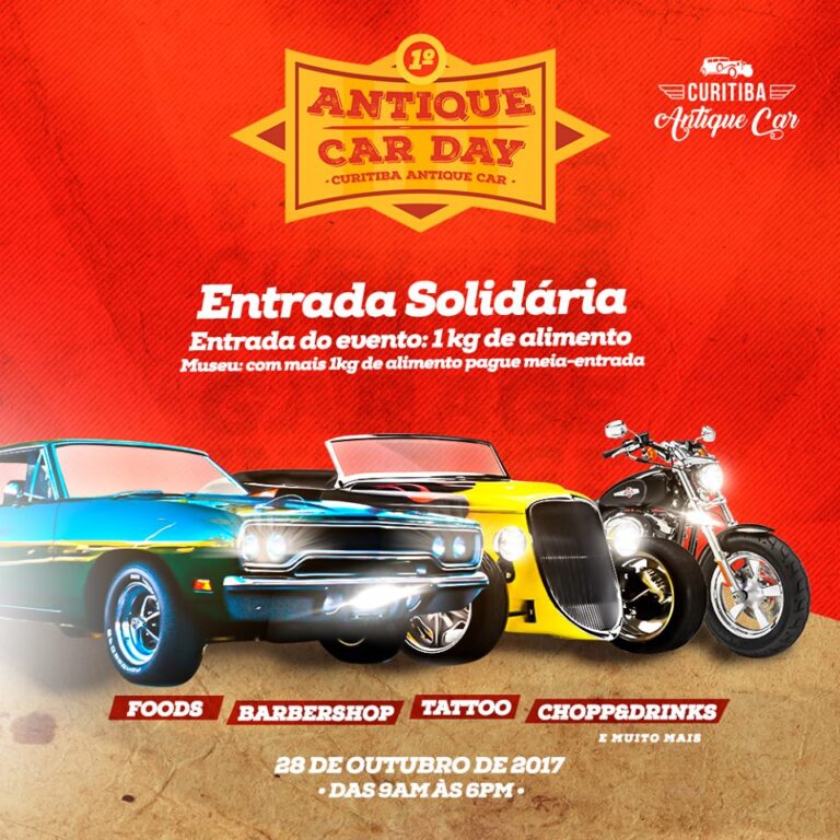 Curitiba Antique Car promove o 1º Antique Car Day no dia 28 de outubro