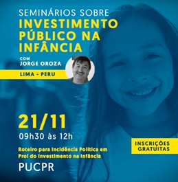 Rede Marista de Solidariedade promove seminário gratuito sobre investimento público na infância em Curitiba