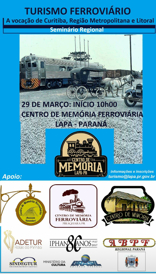  Evento pioneiro  vai discutir o futuro do Turismo Ferroviário no Brasil