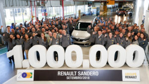 Renault comemora 1 milhão de Sandero produzido no Brasil