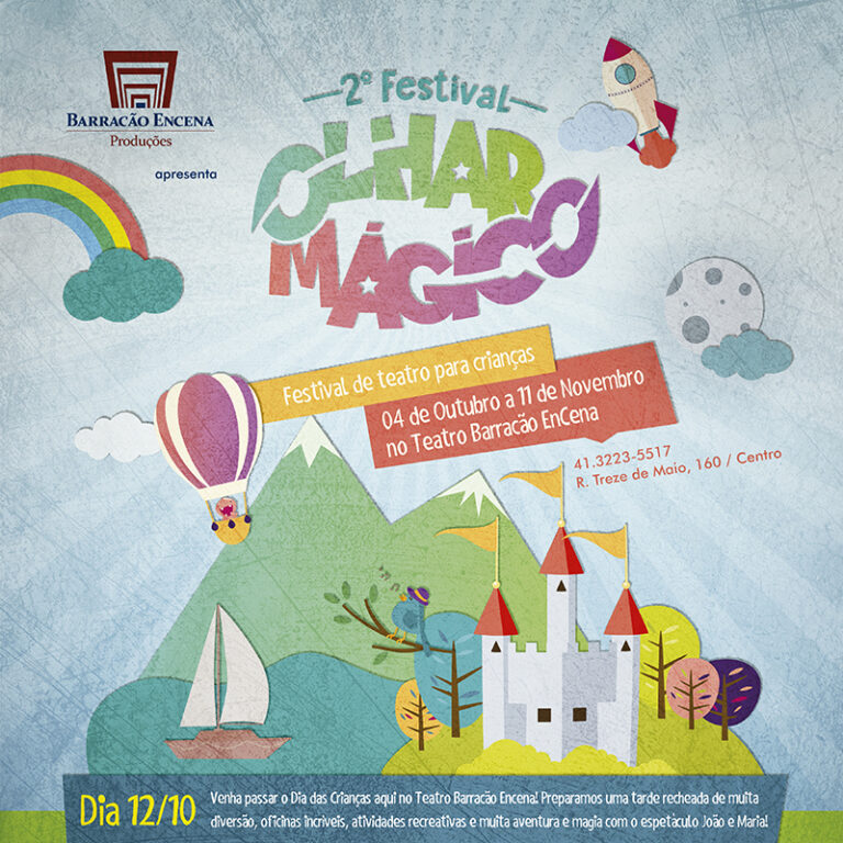 2º Festival Olhar Mágico está de volta para trazer muita diversão e teatro para todas as crianças!
