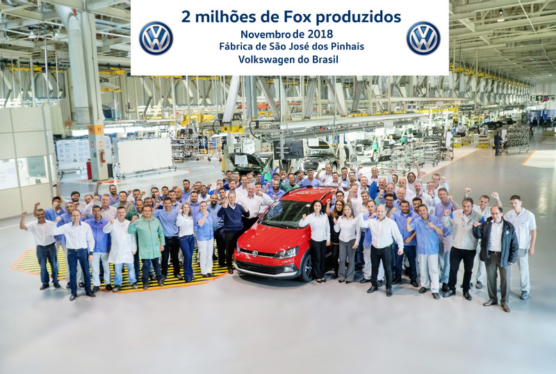 Volkswagen comemora a produção de 2 milhões de unidades do Fox no Brasil