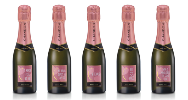 No Dia dos Namorados, Chandon presenteia os casais com garrafas personalizadas