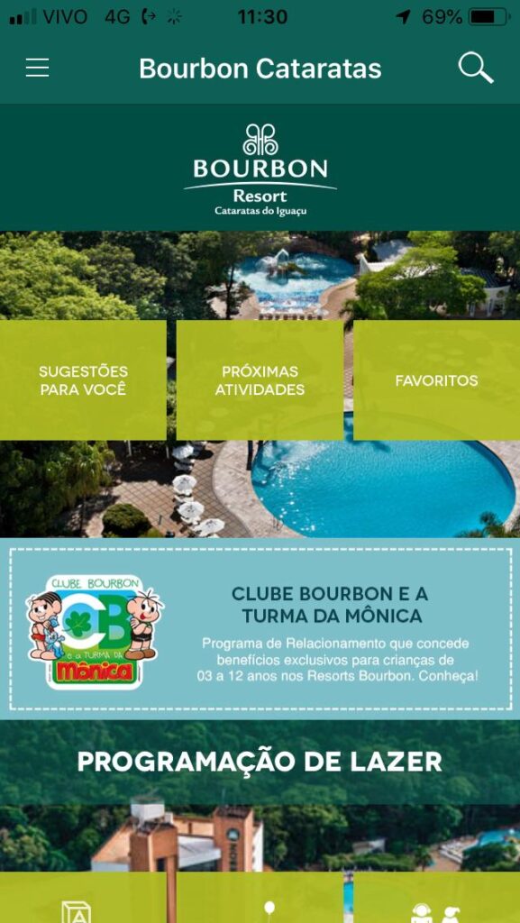 Bourbon Cataratas do Iguaçu Resort tem aplicativo completo