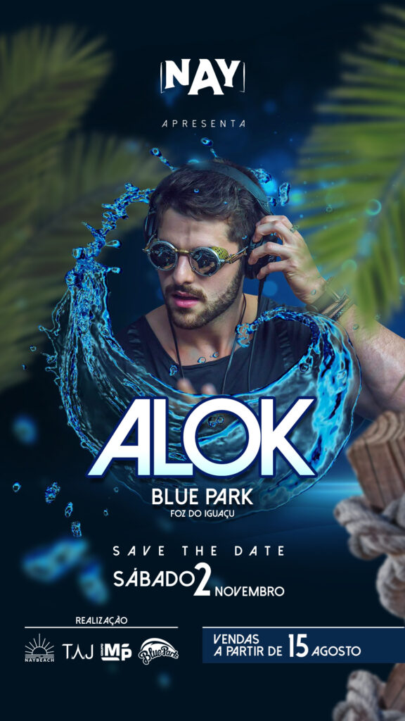 Alok realiza show a grande público no Blue Park em Foz do Iguaçu