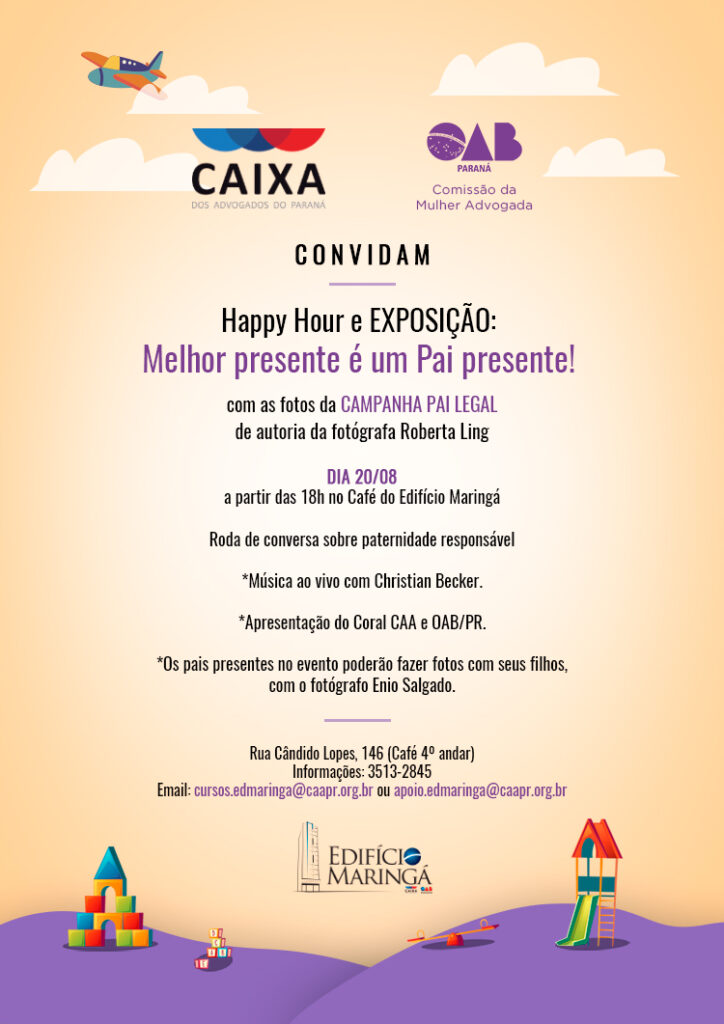 CAA/PR e OAB promovem exposição sobre paternidade responsável no Edifício Maringá