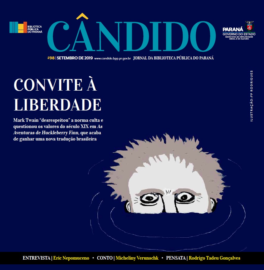 Jornal Cândido de setembro destaca a obra e a trajetória de Mark Twain