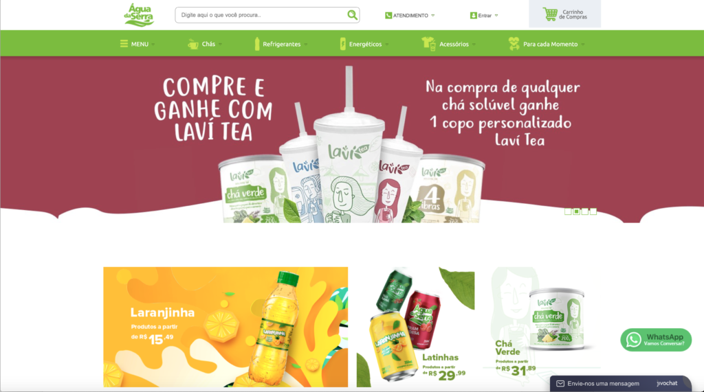 Água da Serra lança loja virtual com mais de 60 produtos