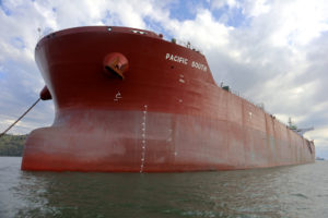 Navio carrega 103 mil toneladas de farelo no Porto de Paranaguá