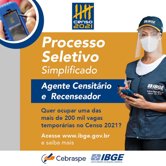 Processos seletivos do IBGE abrem quase 12 mil vagas no Paraná