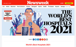 Revista Newsweek aponta Hospital Costa Cavalcanti como o melhor do Paraná e o 3º do Sul do Brasil