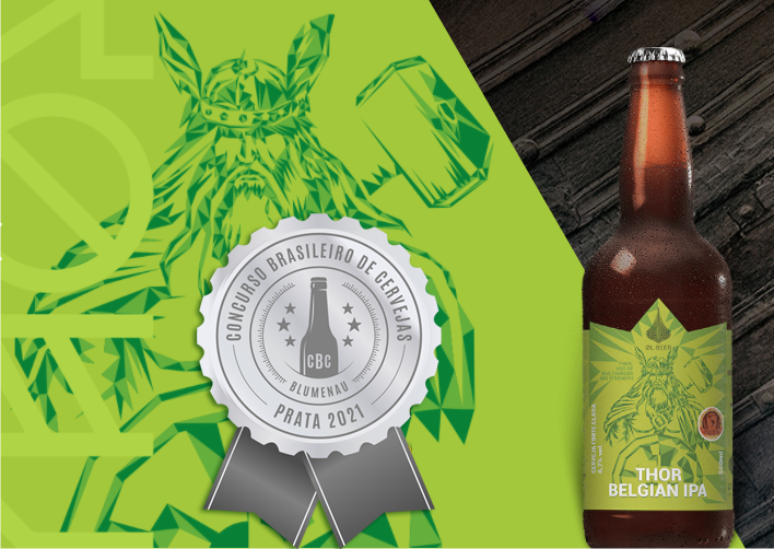 Cervejaria Artesanal OL Beer ganha medalha de prata com a Thor Belgian IPA no Concurso Brasileiro de Cervejas