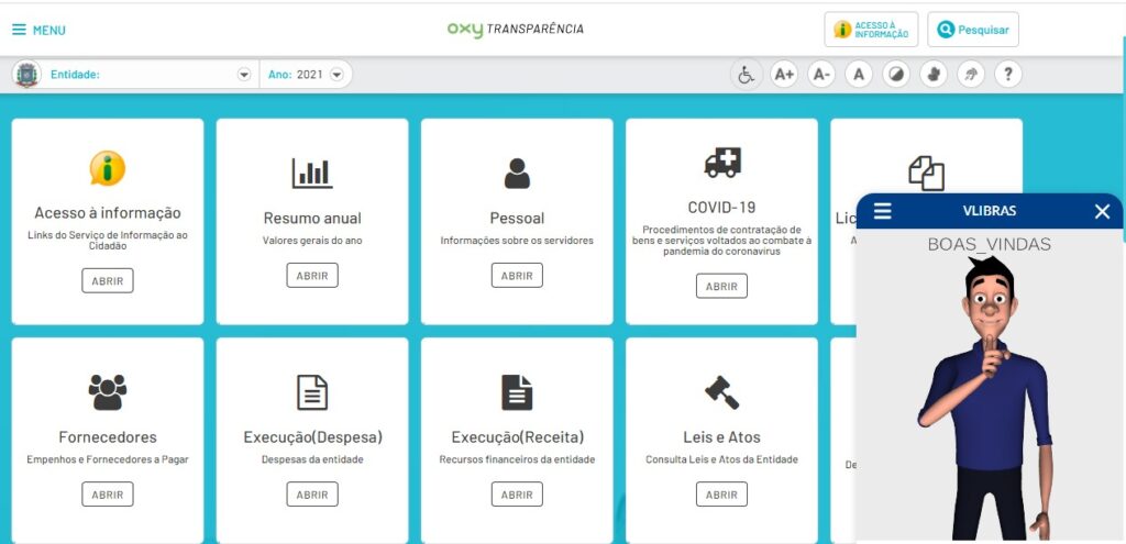 Portal de Transparência é otimizado com recursos para acessibilidade