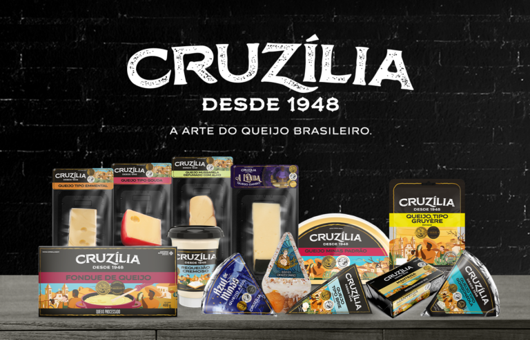 Cruzília passa por rebranding nas embalagens e na marca, que reforça seu posicionamento de queijaria brasileira mais premiada no mundo
