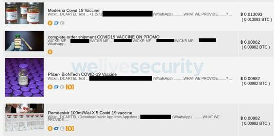 Fraudes vinculadas à venda da vacina da COVID-19 são descobertas na dark web