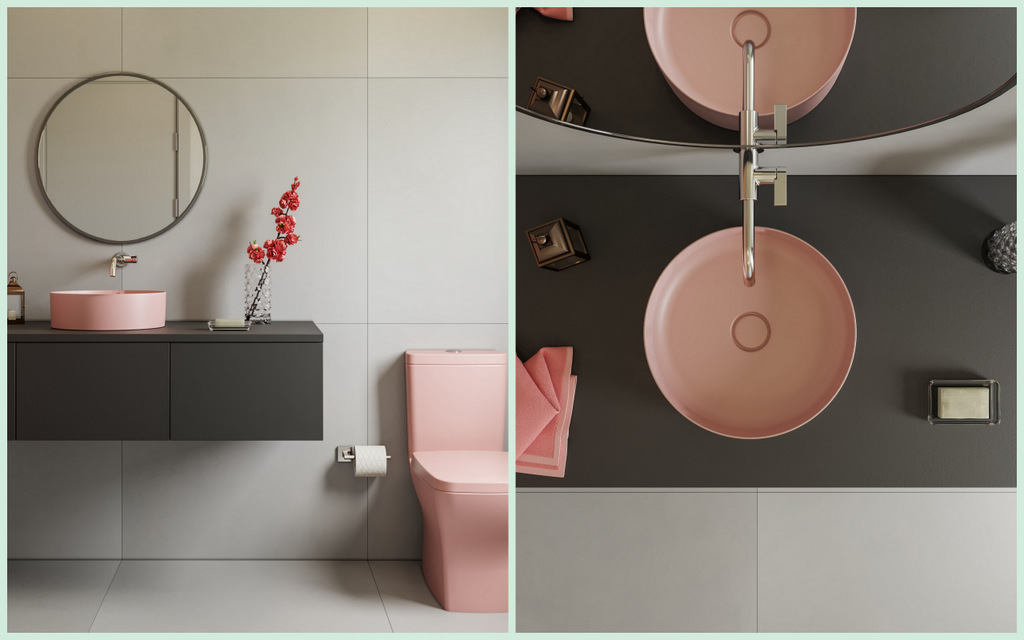 Louças sanitárias coloridas: Incepa apresenta uma série de banheiros inspirados nas principais tendências