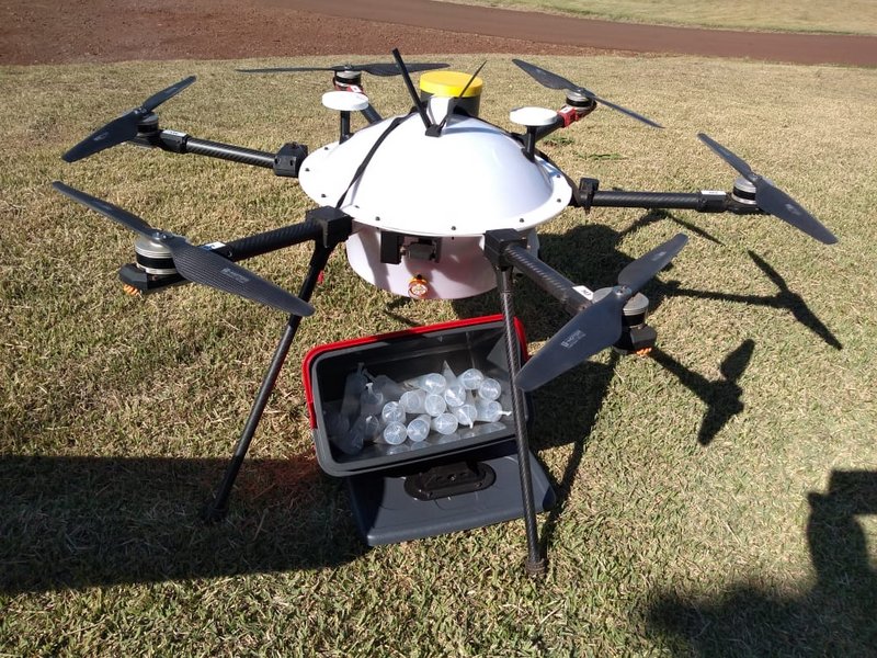 BRF testa drones para entrega de materiais em granjas