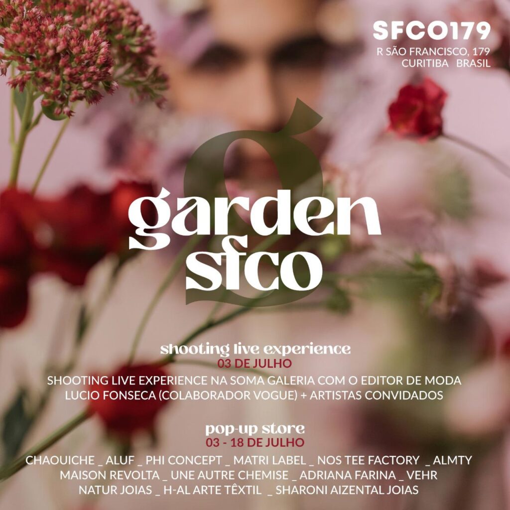  SOMA Galeria recebe o evento de moda SFco Garden durante duas semanas de julho