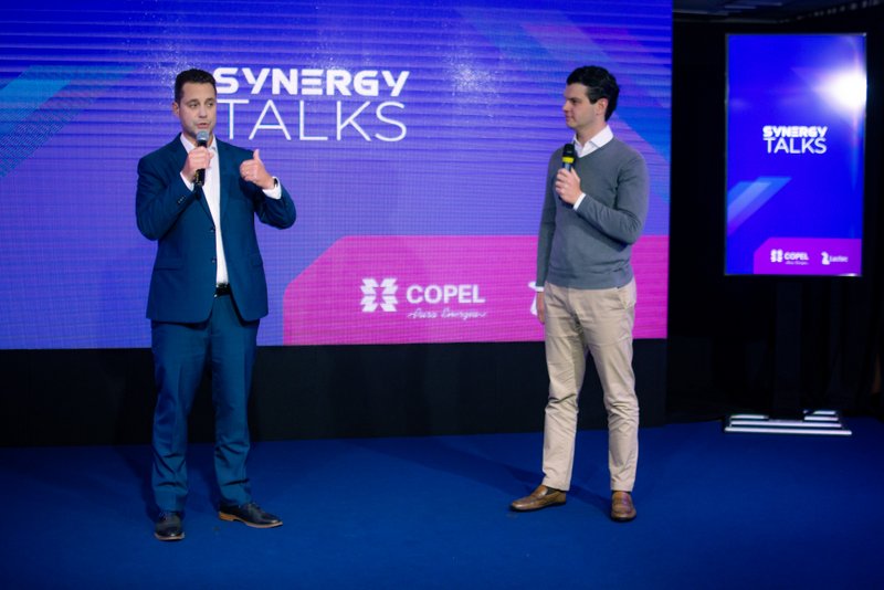 Presidente do Lactec, Luiz Fernando Vianna e o CEO da Copel, Daniel Pimentel Slaviero: A Copel também sempre acreditou na inovação