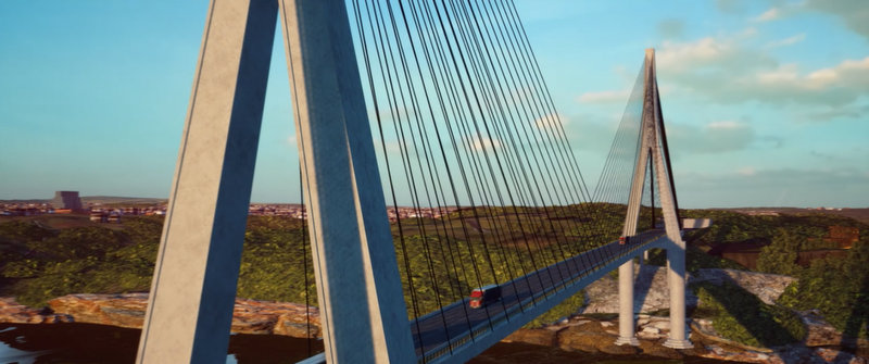 Ponte da Integração recebe primeiros cabos de sustentação