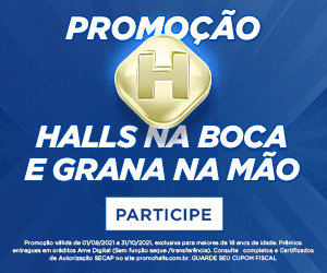 Promoção “Halls na Boca e Grana na Mão” vai sortear mais de R$ 300 mil reais em prêmios