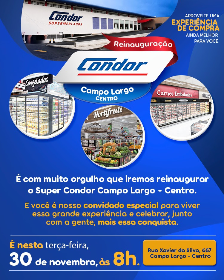 Condor revitaliza Supermercado de Campo Largo