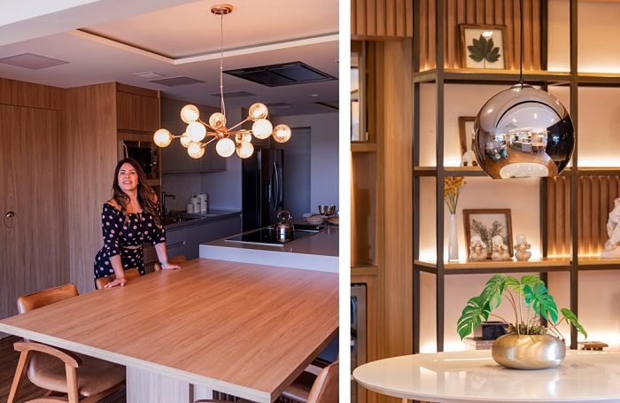 Moderno e bem pensado, projeto de iluminação transforma  e personaliza apartamento