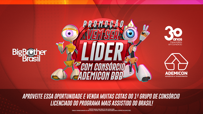 Ademicon lança primeiro consórcio licenciado    com a marca do Big Brother Brasil 