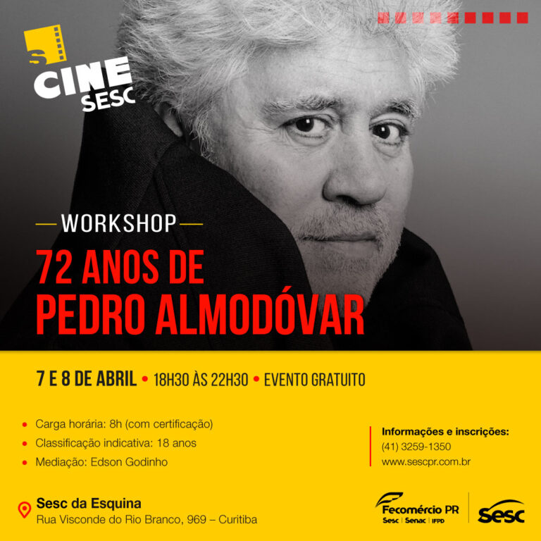 Sesc da Esquina promove workshop sobre Pedro Almodóvar e seu universo criativo