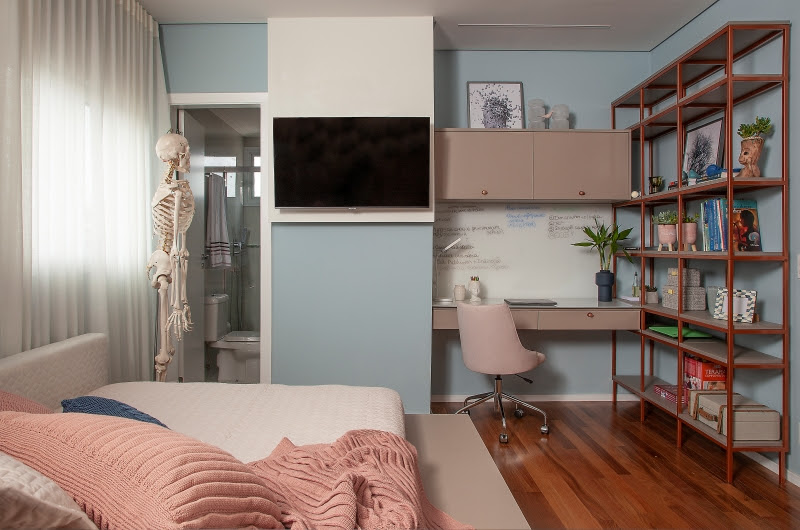 Descanso, estudo e muito personalidade: projetos de dormitórios revelam a identidade e o estilo de cada morador