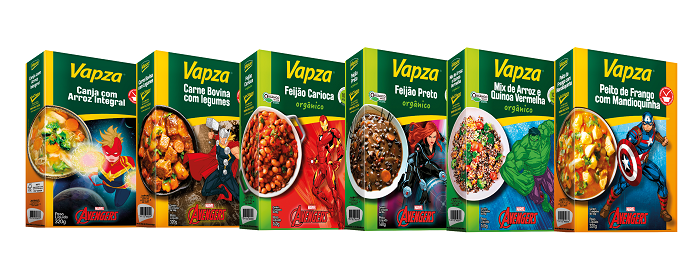 Vapza apresenta linha de refeições práticas e saudáveis  elaborada em parceria com a Disney