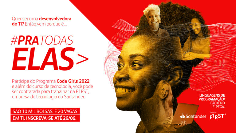 Santander Universidades cria programa de bolsas para incentivar presença feminina na área de tecnologia