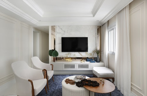 Reforma de apartamento revela o décor clássico em roupagem moderna