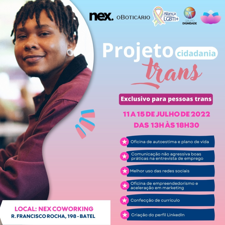 Projeto Cidadania Trans oferece capacitação profissional gratuita em Curitiba