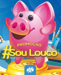 Durante a campanha “Sou Louco”, cerca de 300 itens estarão com descontos de até 80% nas lojas da Livrarias Curitiba