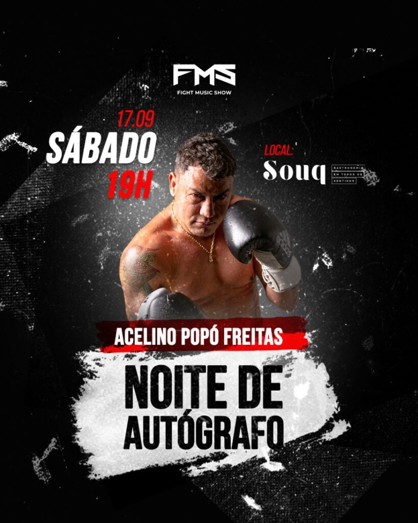 Souq Curitiba promove noite de autógrafos com o lutador de boxe Pop