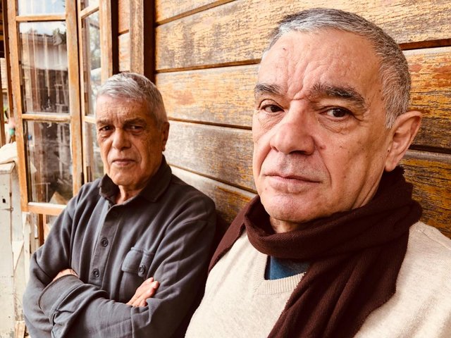 À esquerda,Cesar Marchesini e à direita, Luiz Antonio Solda.Foto Rodrigo Barros.