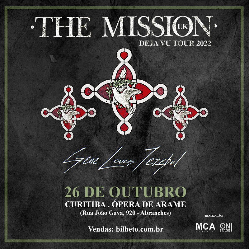 The Mission e Gene Loves Jezebel se apresentam em Curitiba