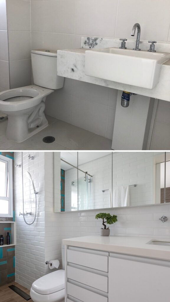 Antes e Depois: apartamento de 165 m² se transforma com novo layout, marcenaria e acabamentos customizados