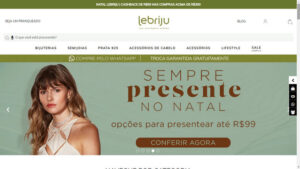 reprodução do site lebriju