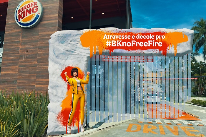 Parceria do Burger King® com Free Fire invade BK Drive de Curitiba com experiência imersiva

