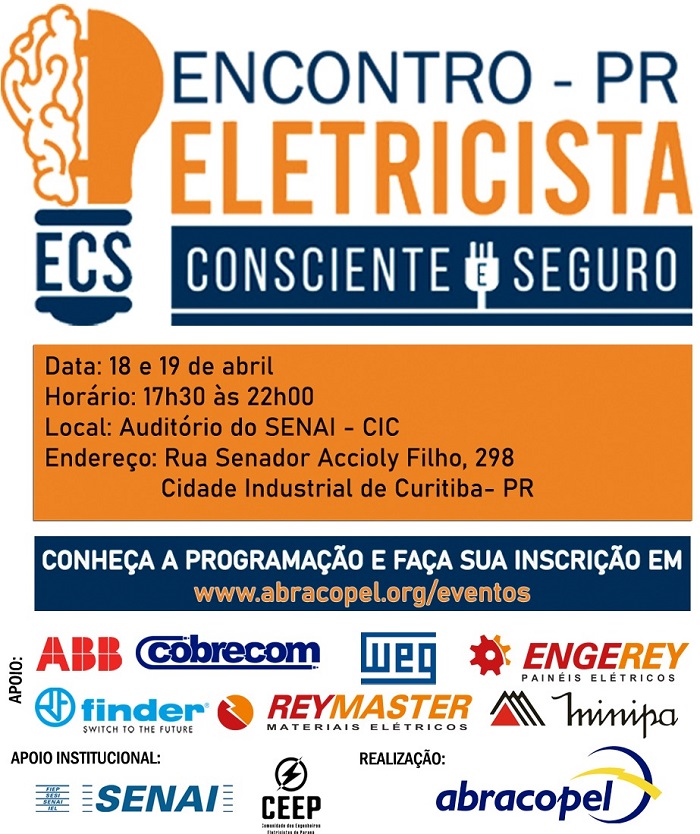 Evento gratuito em Curitiba busca capacitar eletricistas