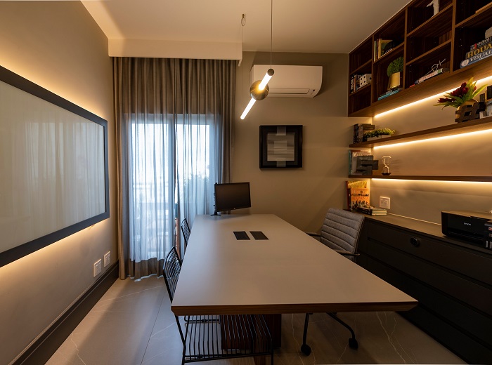 Uso da iluminação certa contribui para um Home Officemais produtivo e agradável 