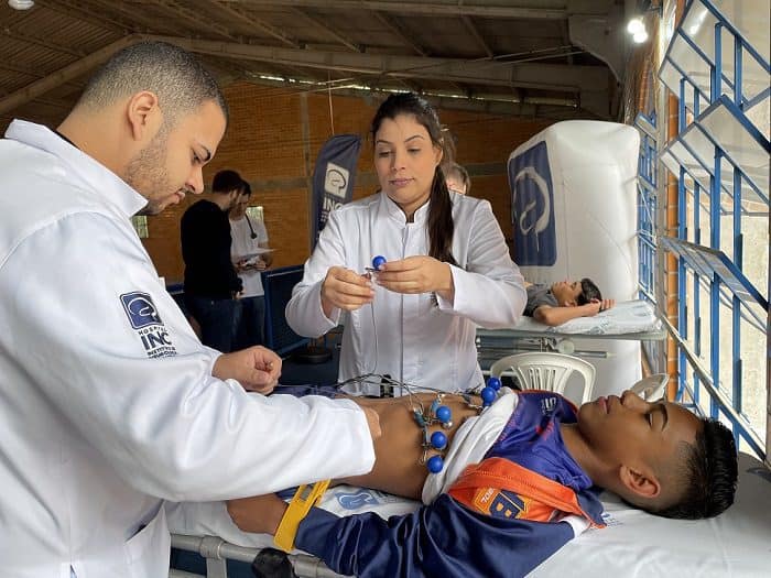 INC promove avaliação cardiovascular para jovens atletas de Curitiba