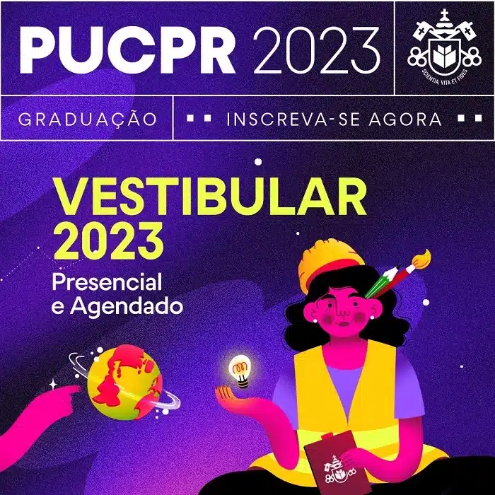 Últimos dias para inscrição no Vestibular de Inverno 2023 da PUCPR