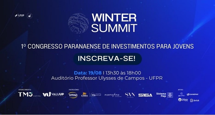 Winter Summit: primeiro congresso paranaense sobre investimentos para jovens é realizado neste mês de agosto