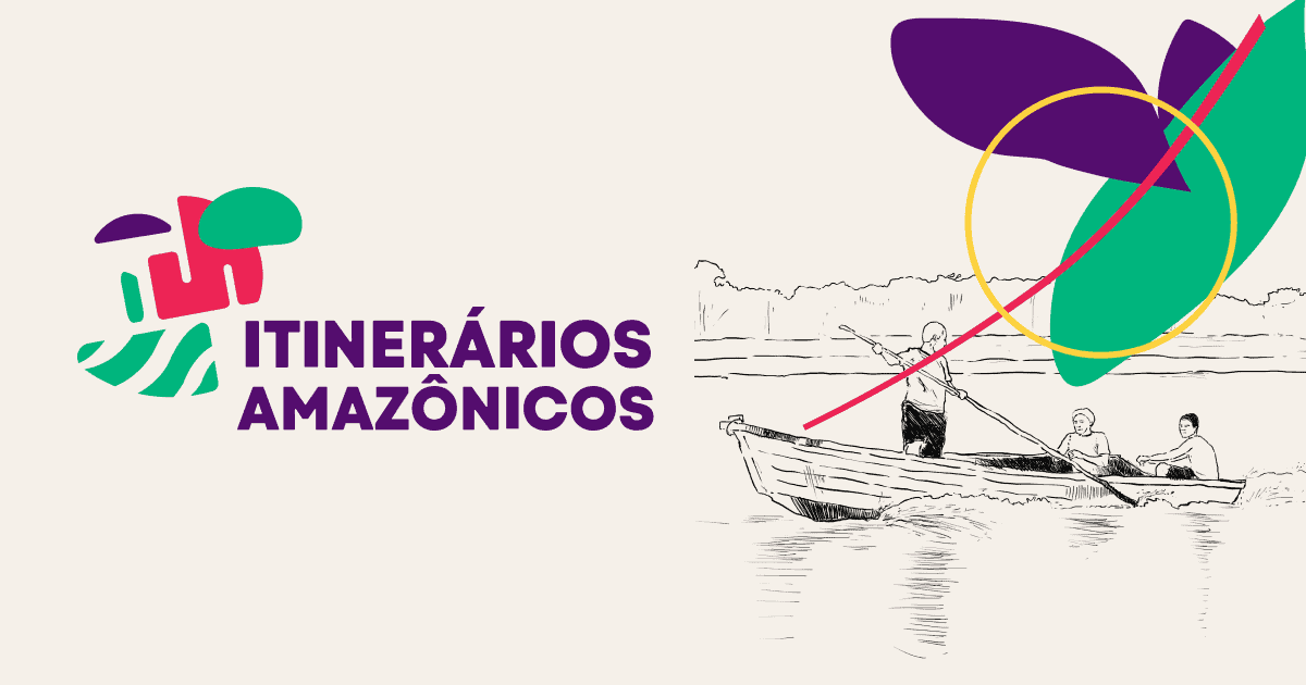 Arte do programa Itinerários Amazônicos