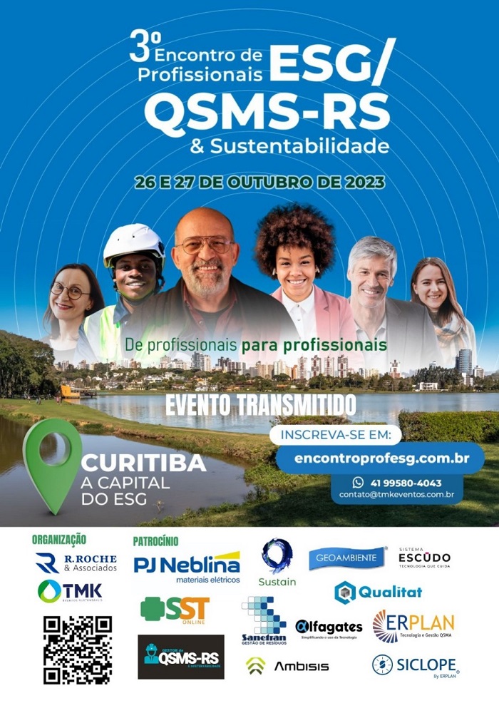 3º Encontro de Profissionais ESG/QSMS-RS & Sustentabilidade em Curitiba

