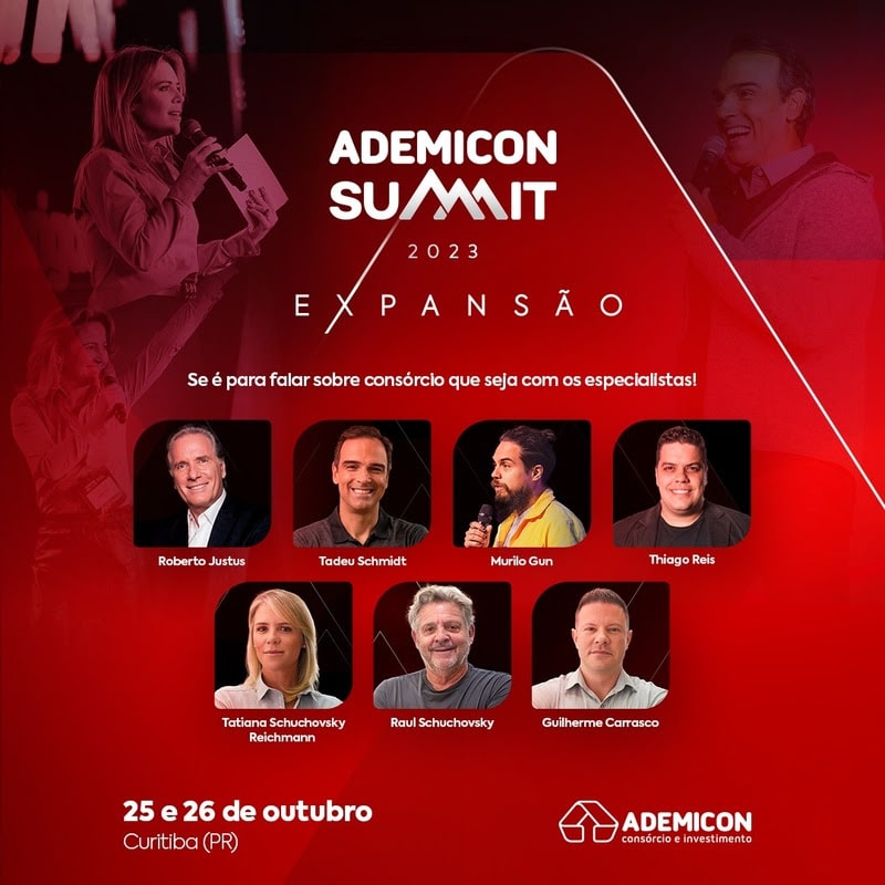 Ademicon Summit 2023 traz conteúdos e experiências sobre consórcio em evento exclusivo

